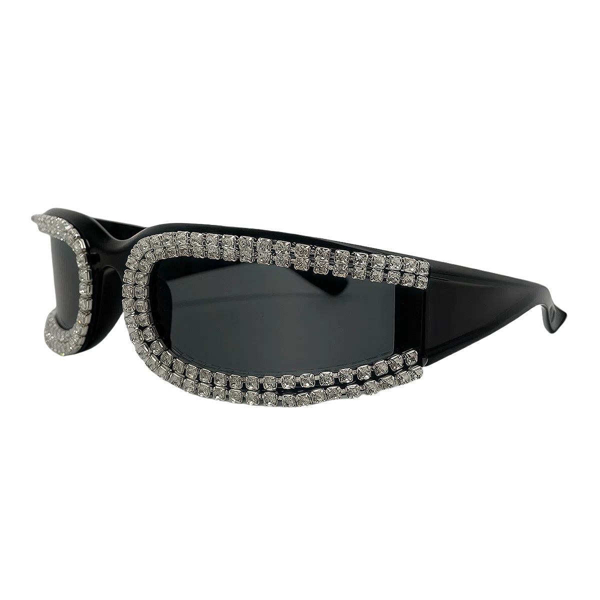 Damen modische und glamouröse Oversized-Sonnenbrille Karnz