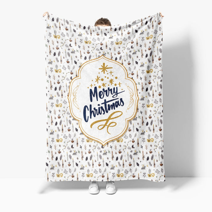Festliche Feiertags-Fleece-Decke