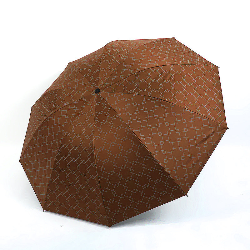 Damen Faltbarer Regenschirm mit modernem geometrischen Muster Karnz