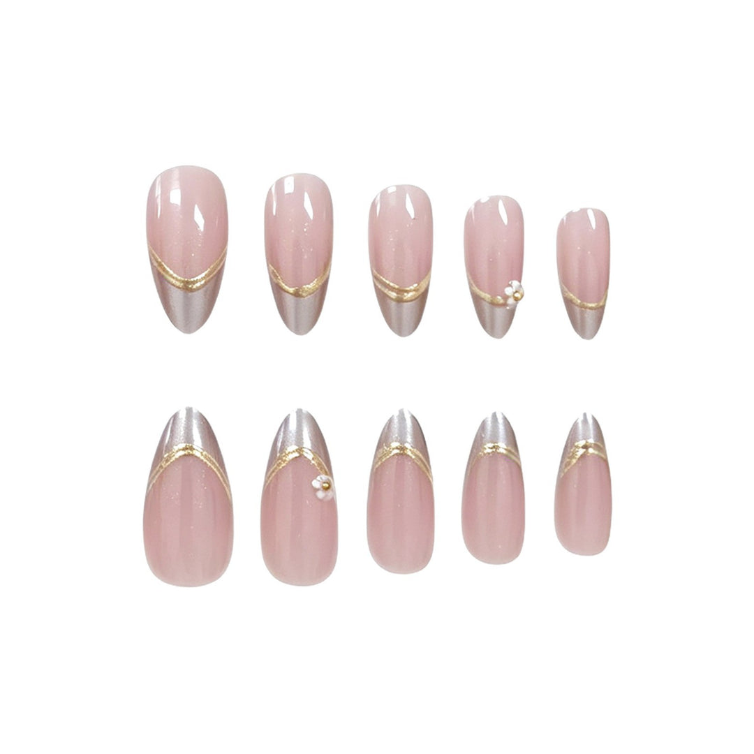 Elegante Blumenmuster Acryl-Nagelverlängerungen Karnz 1789915589