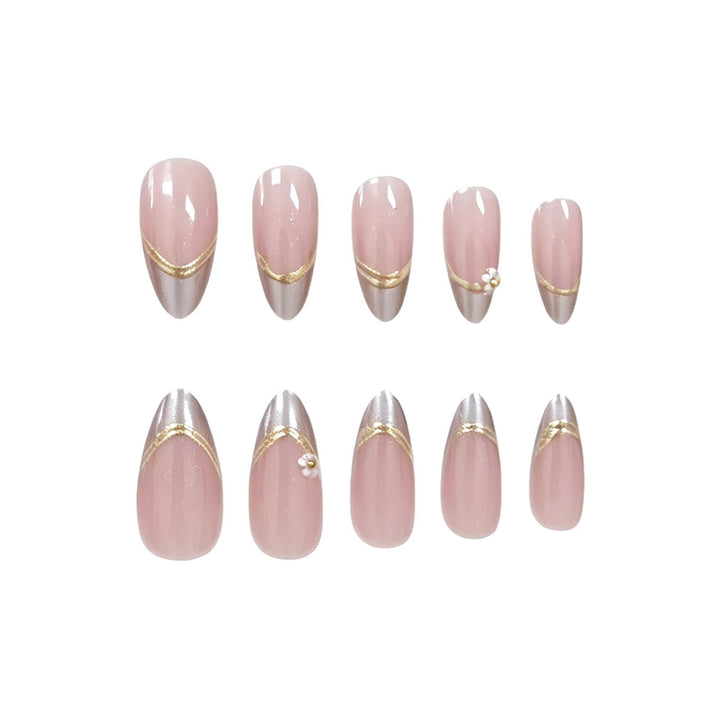 Elegante Blumenmuster Acryl-Nagelverlängerungen Karnz 1789915589