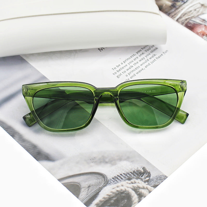 Damen geometrische Designer-Sonnenbrille im modernen Look Karnz