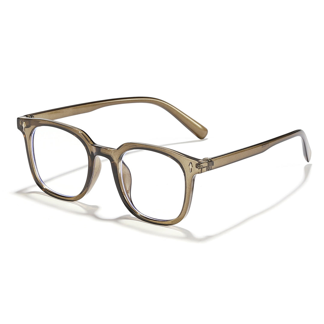 Damen modische Sonnenbrille mit transparentem Rahmen und UV-Schutz Karnz