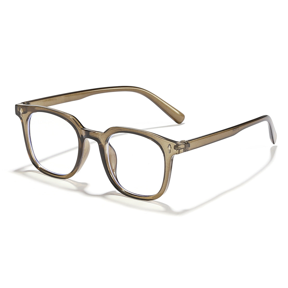 Damen modische Sonnenbrille mit transparentem Rahmen und UV-Schutz Karnz
