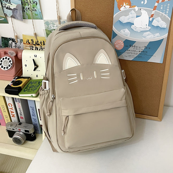 Verspielt katzenmotivierter Rucksack