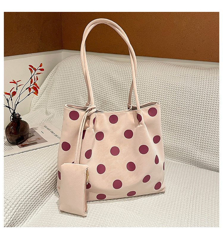 Geräumige Pünktchen Tote Bag
