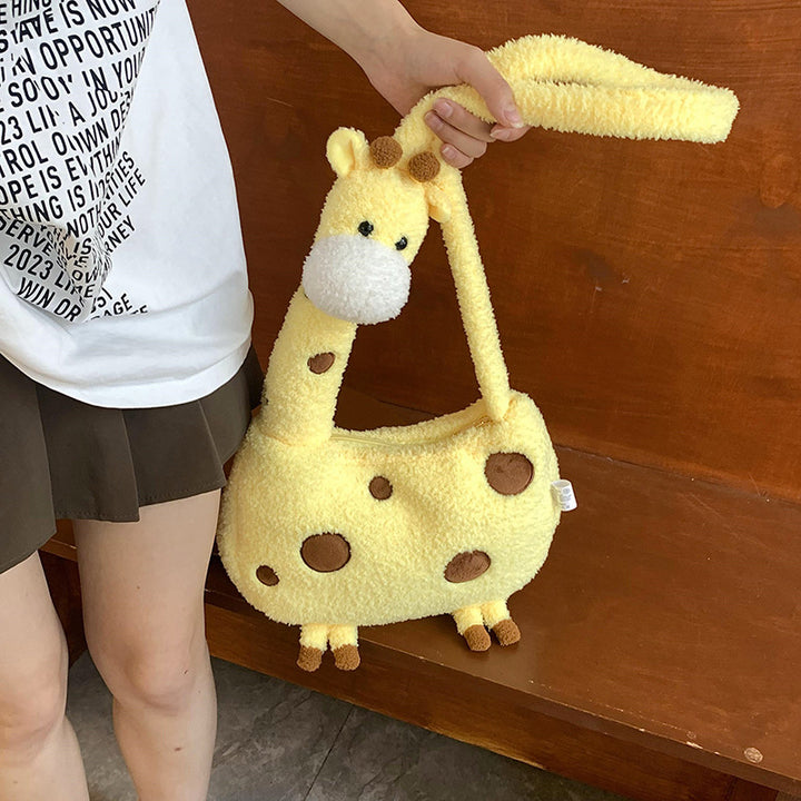 Plüsch Umhängetasche Im Giraffen-Design Karnz