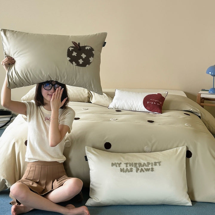 Oversized Plush Boden Rückenlehne Panel und Dekorative Kissen Set