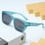 Damen moderne quadratische Sonnenbrille mit robustem Rahmen Karnz