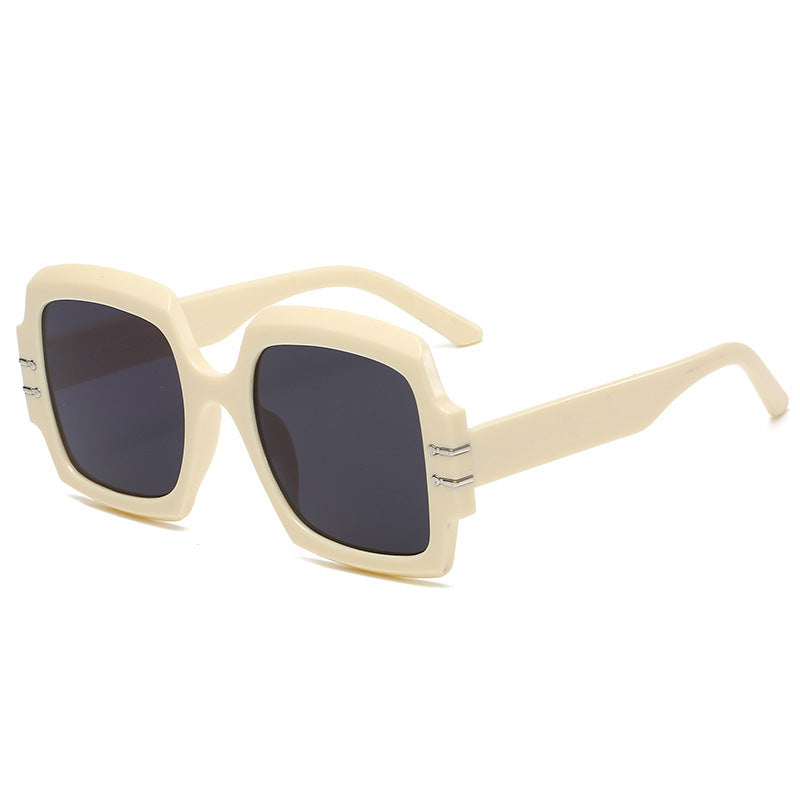Damen Modische Oversized-Sonnenbrille mit animalischem Muster Karnz