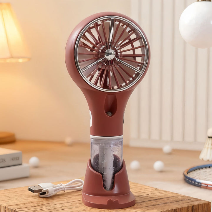 Unisex Tragbarer Sprüh-Handventilator mit USB-Ladefunktion und ergonomischem Design Karnz
