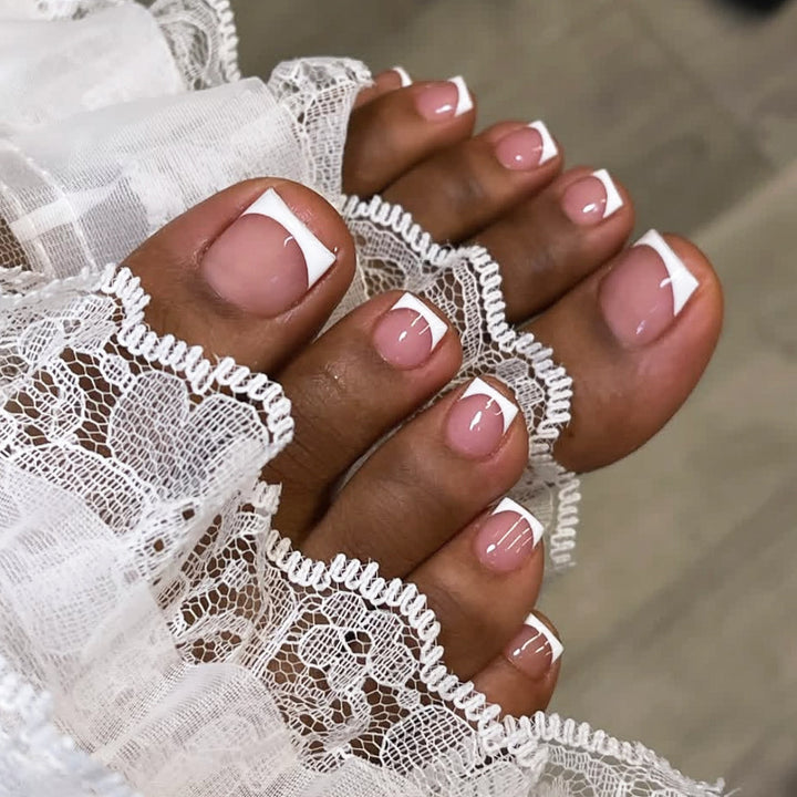 Premium French-Style Press-On Nail Set Karnz