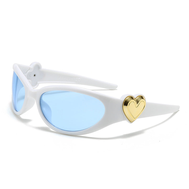 Damen modische Sonnenbrille im stilvollen Herzdesign Karnz
