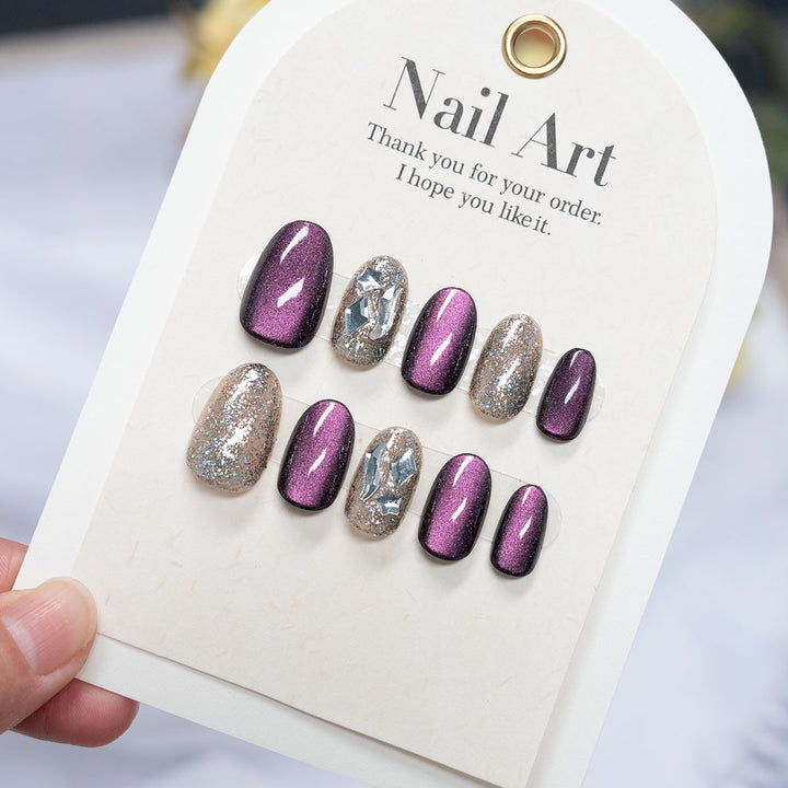 Hochglanz Press-On Nagelkunst