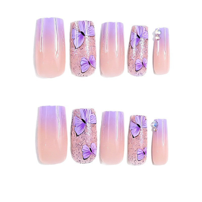 Dekorative Schmetterling Acryl-Nagelverstärkungen Karnz