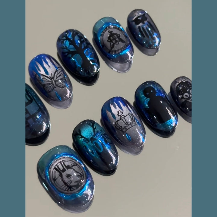 Künstlerisches Ombre Glitter Nagelkunst Set Karnz