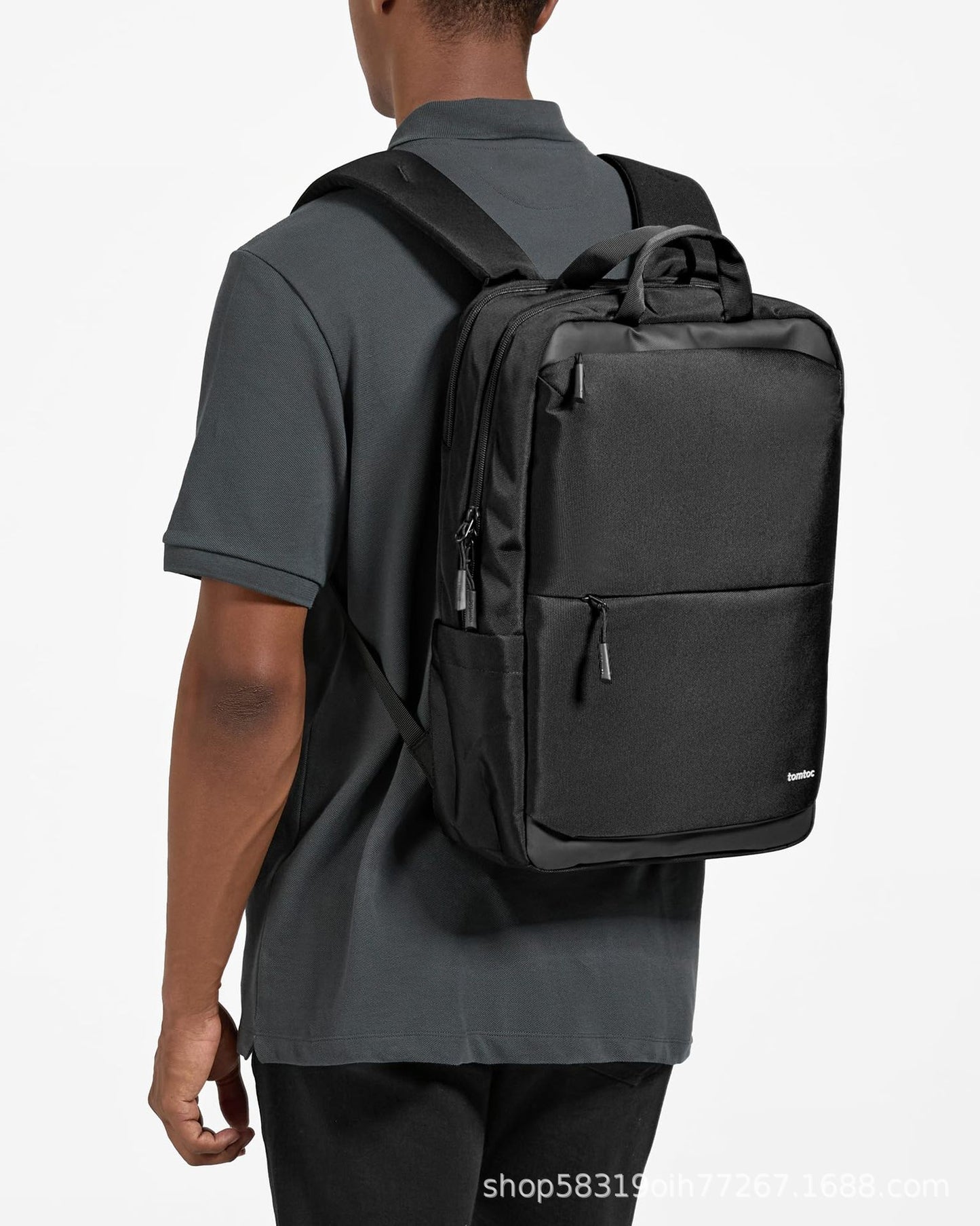Herren praktischer Business-Rucksack mit gepolstertem Laptopfach und Organisationssystem Karnz