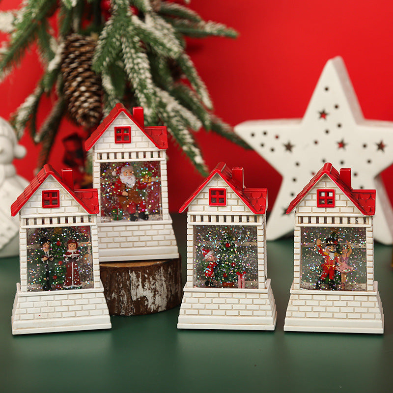 Beleuchtetes Weihnachtsdorf mit beweglichen Figuren Karnz
