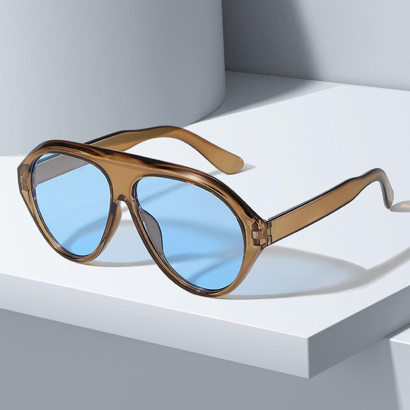 Trendsetzende Übergroße Retro Sonnenbrille Karnz