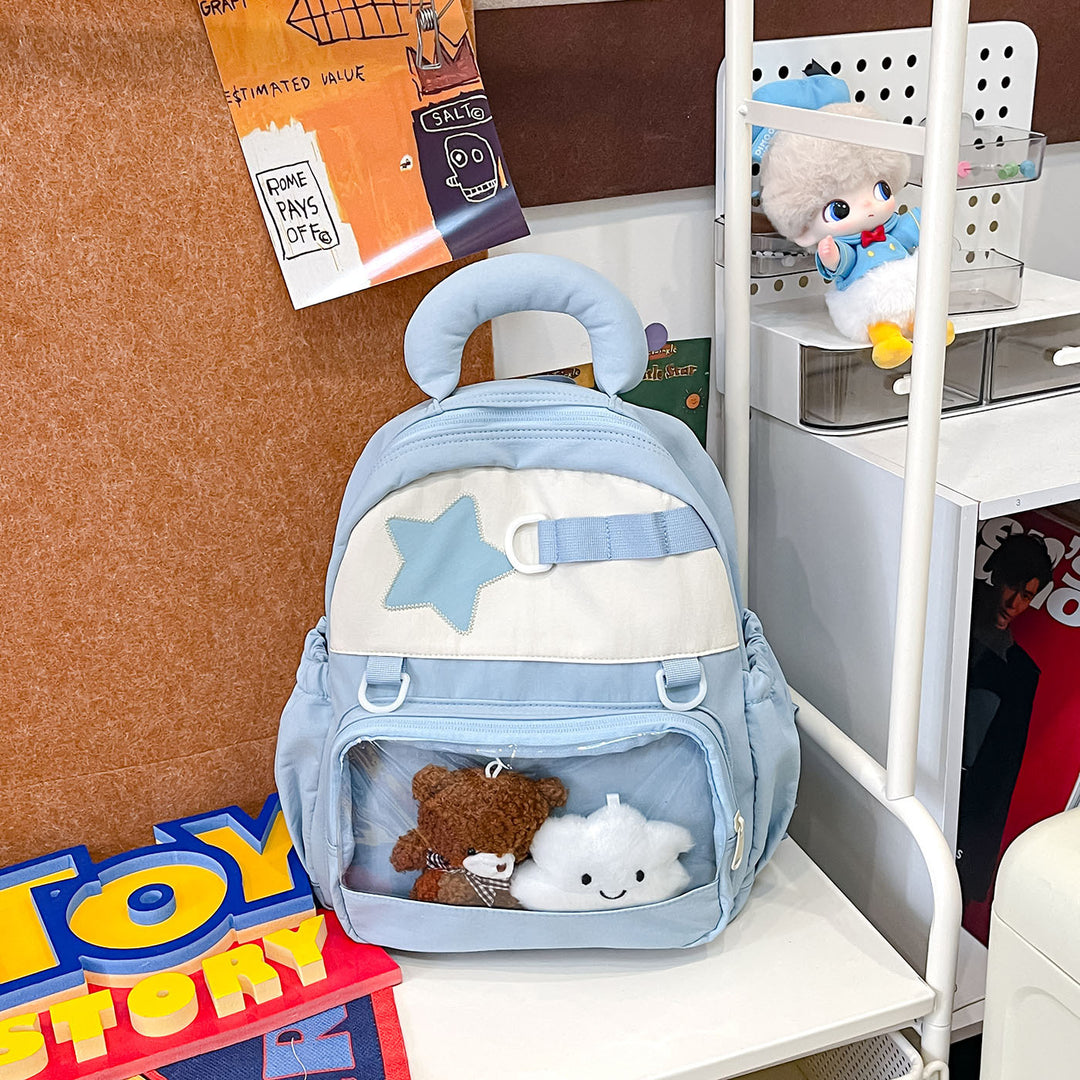 Süßer mit Sternen verzierten Mini-Rucksack Karnz
