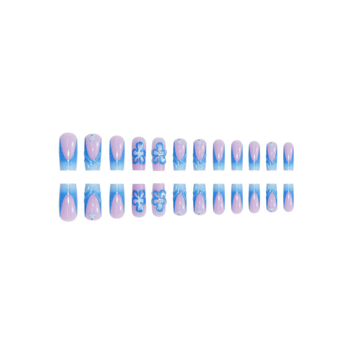 Floral 3D Press-On Nail Art Extensions Karnz