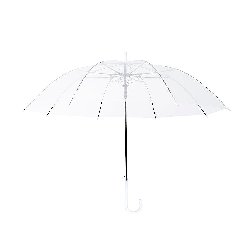 Damen Transparente Schirm mit ergonomischem Griff Karnz