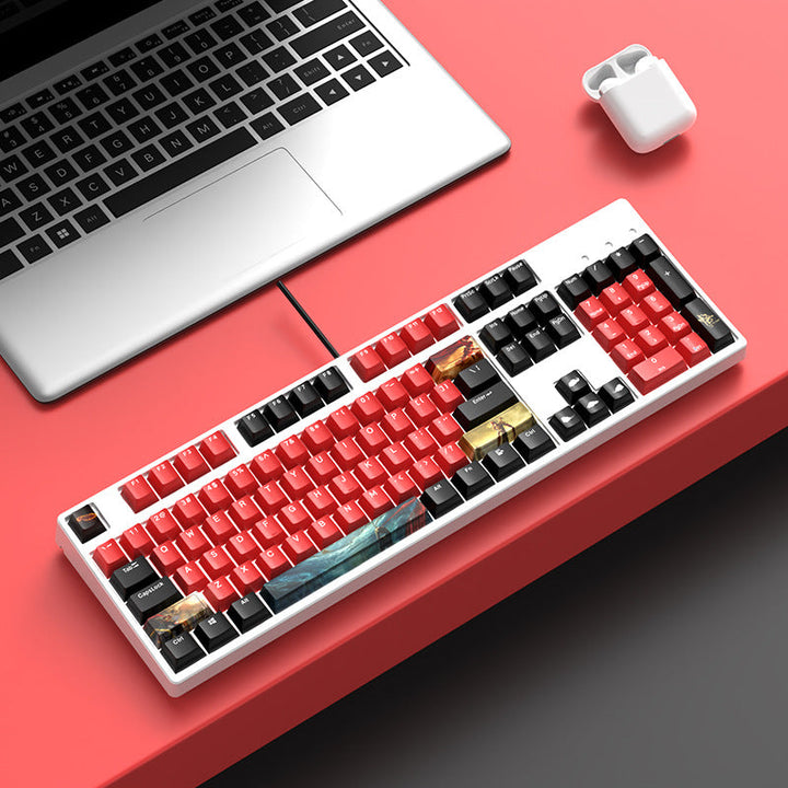 Verdrahtete ergonomische mechanische Tastatur Karnz