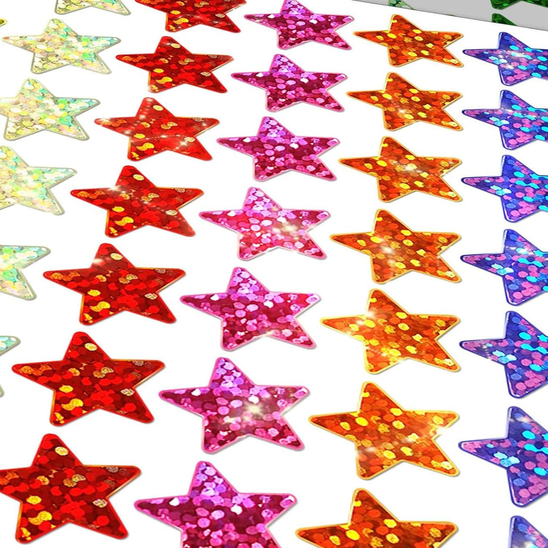 Glitzerstern Dekoratives Aufkleber Set Karnz
