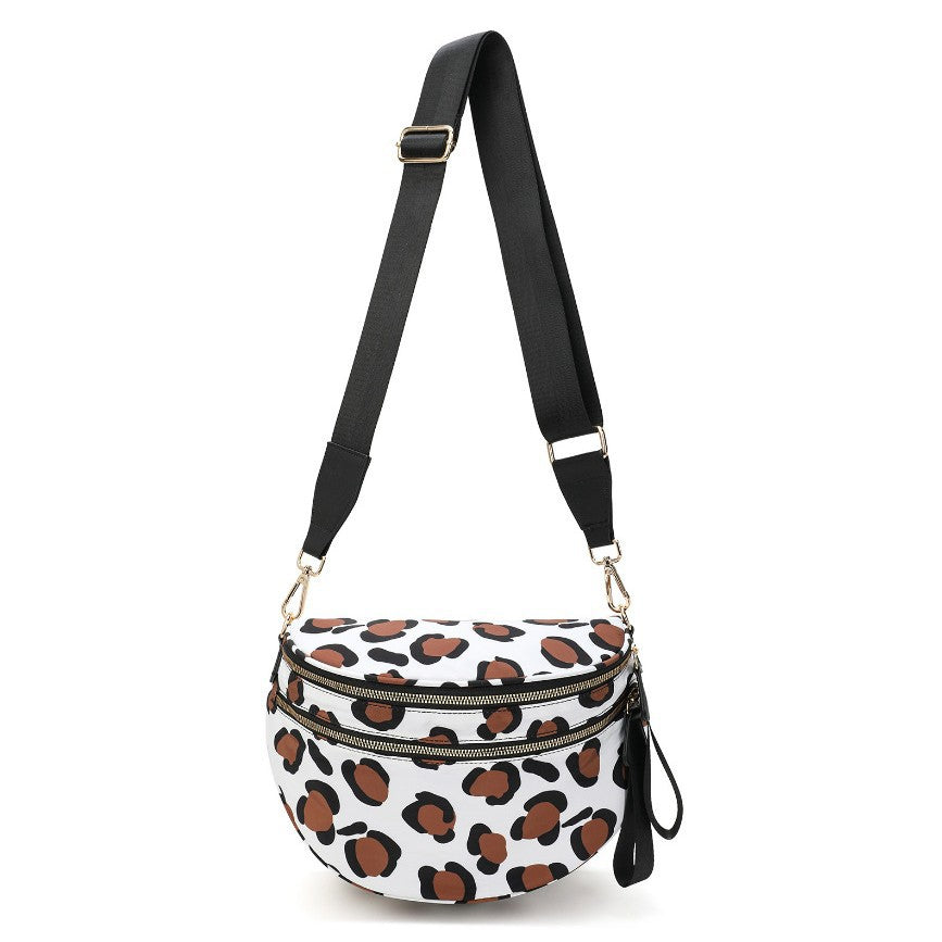 Damen modische Crossbody-Tasche mit zwei Fächern Karnz