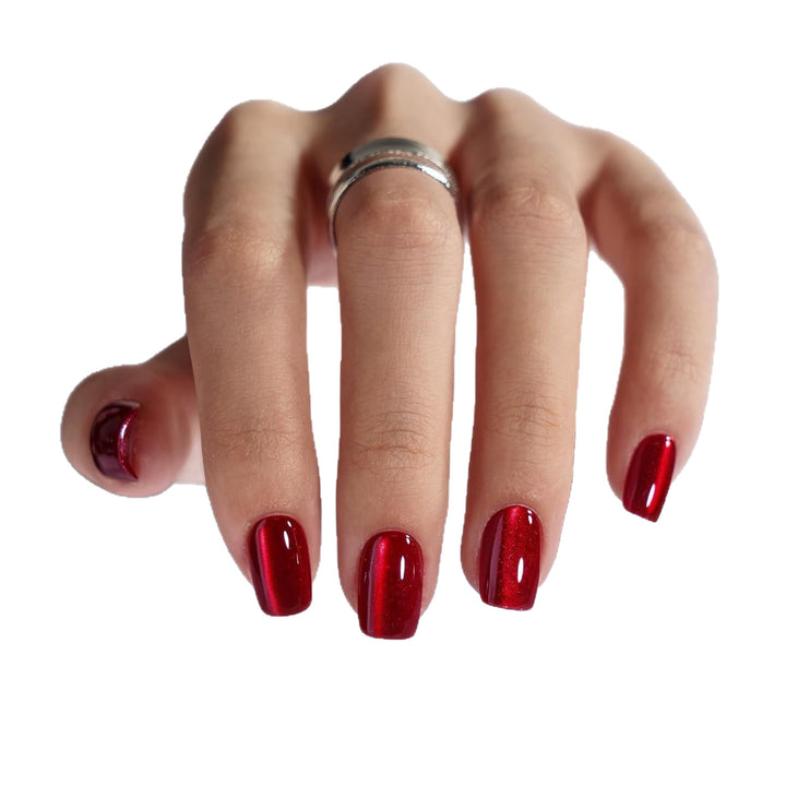Glänzendes Gel Press-On Nagelset Karnz