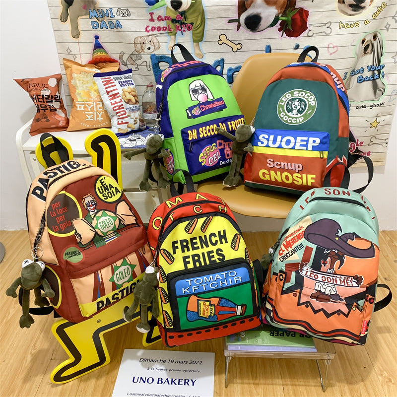 Grafikdruck Freizeit Rucksack Karnz