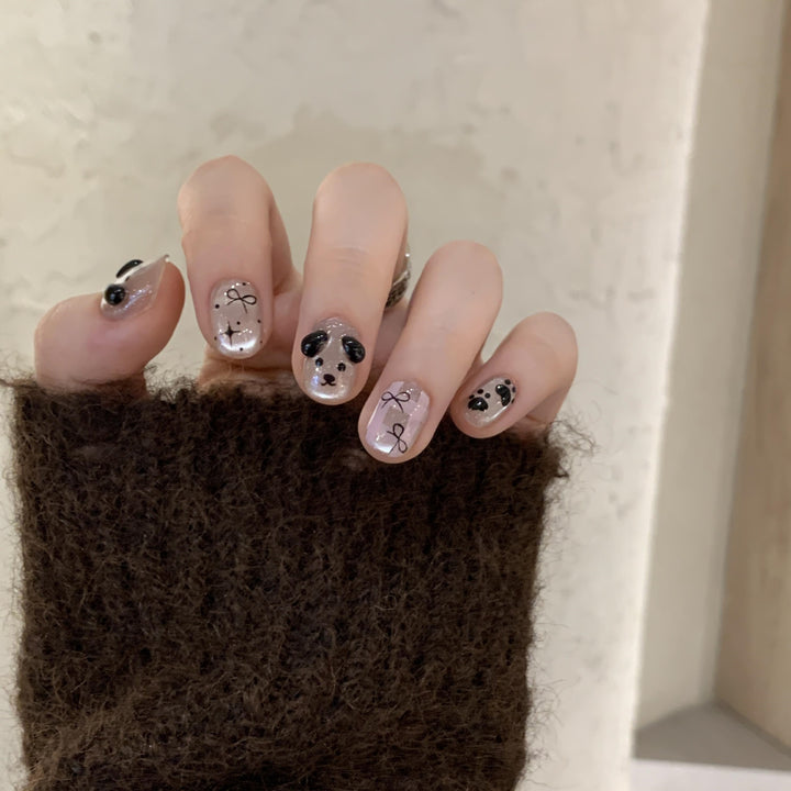 Kreative Kunstnägel Im Panda-Design Karnz