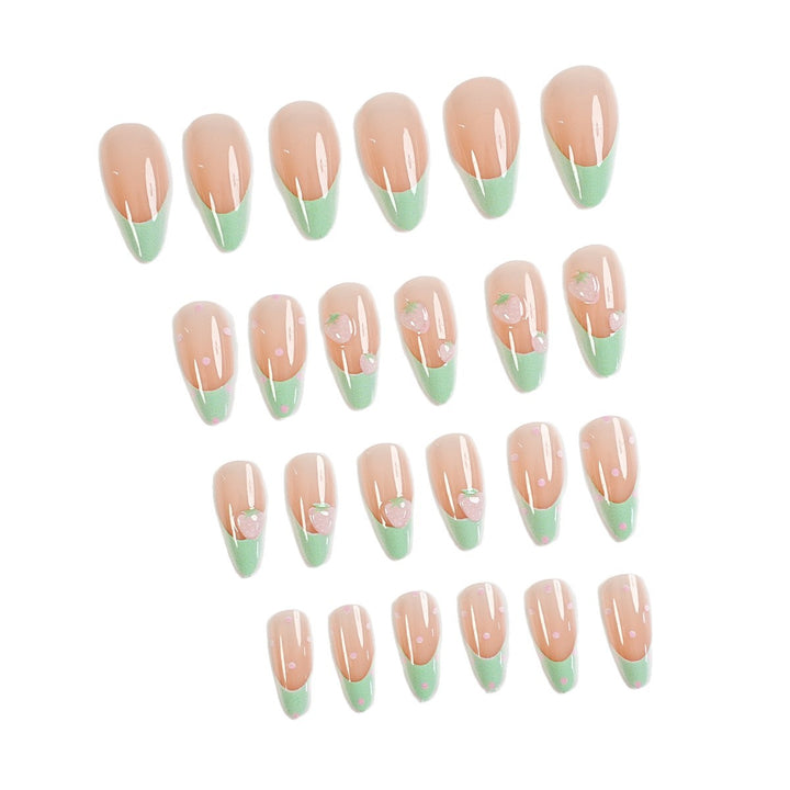 Künstlerisches Press-On Nagelset mit Zubehör