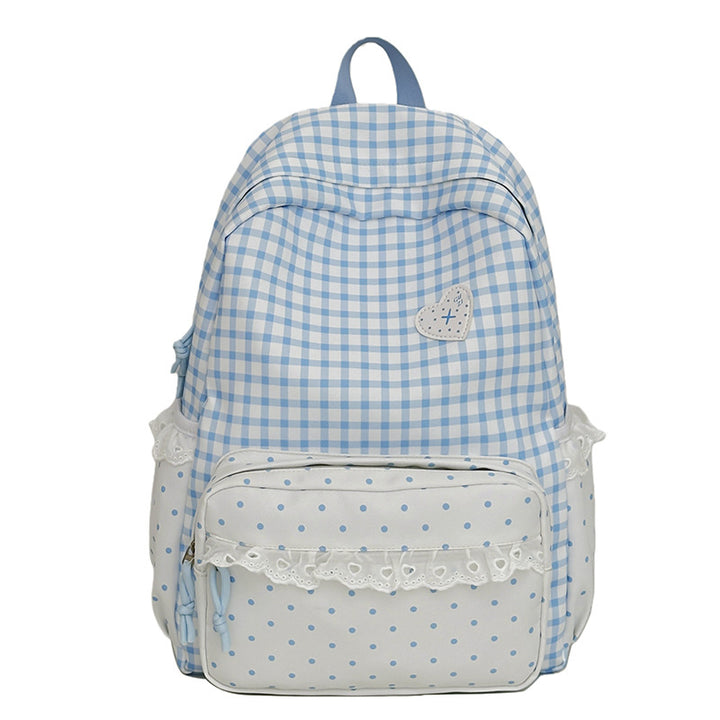 Verspielt Karomuster Rucksack Karnz