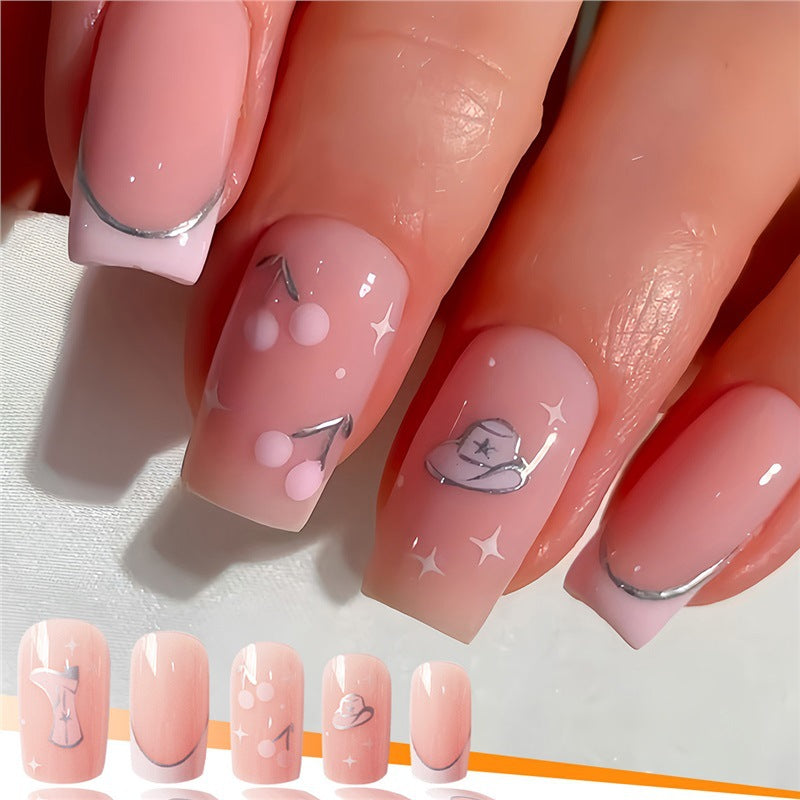 Künstlerische Press-On Nagelkunst mit einzigartigen Illustrationen Karnz