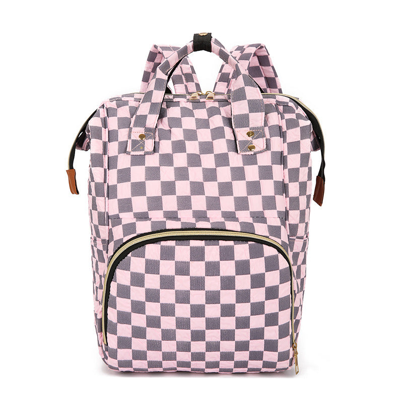 Kariertes Muster Rucksack Karnz
