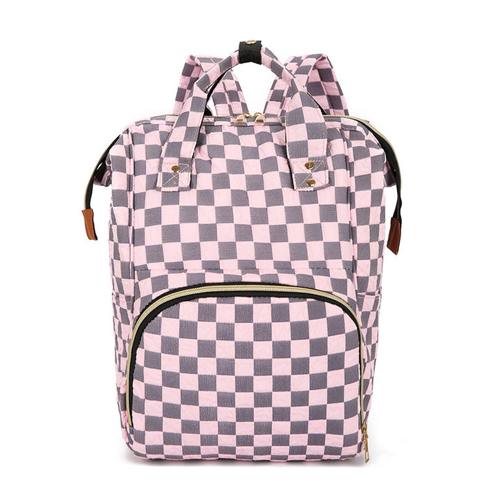Kariertes Muster Rucksack Karnz