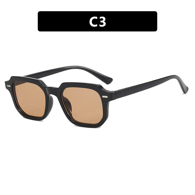 Damen quadratische Sonnenbrille mit stilvoller Rahmenstruktur und UV-Schutz Karnz