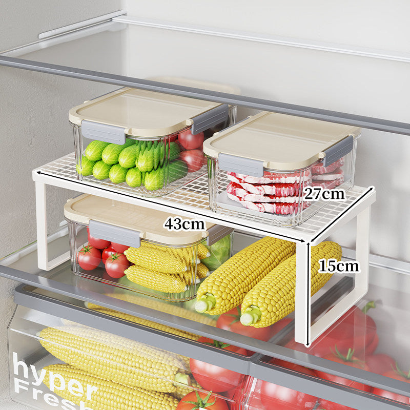 Kühlschrank-Maschenregal-Hochsteller-Organizer mit offenen Rahmenbeinen