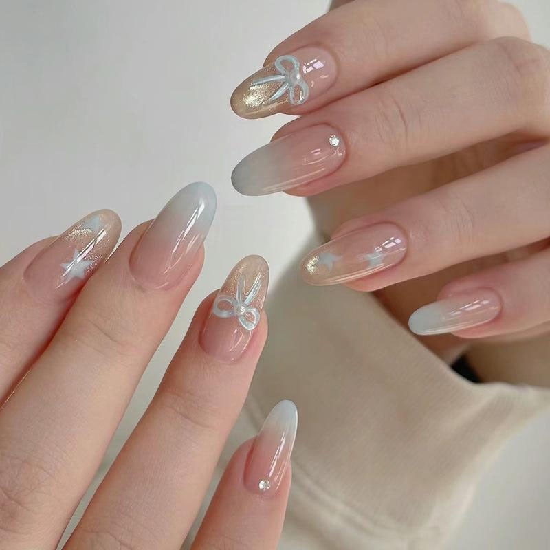 Elegantes Ombre-Nägelkunst-Set