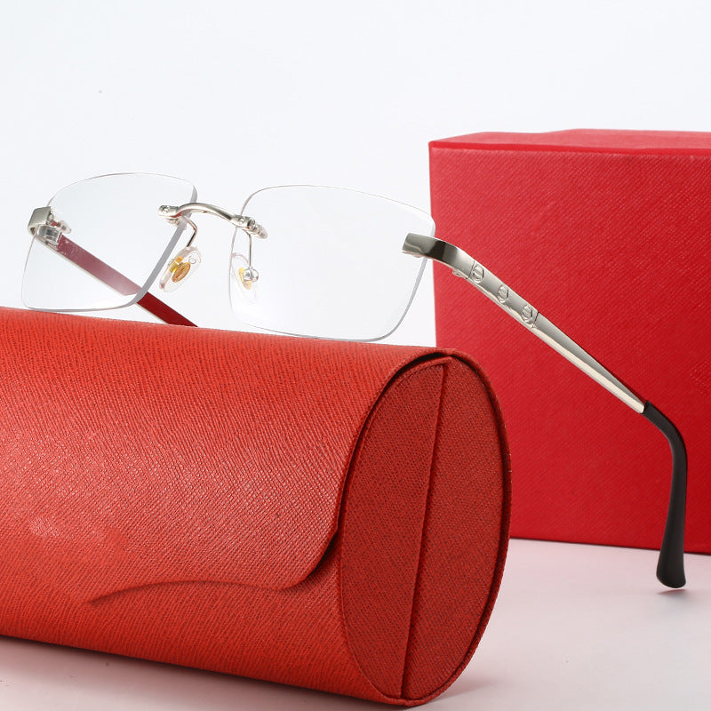 Damen modische Sonnenbrille im eleganten Rechteckdesign mit hochwertigem Metallrahmen Karnz
