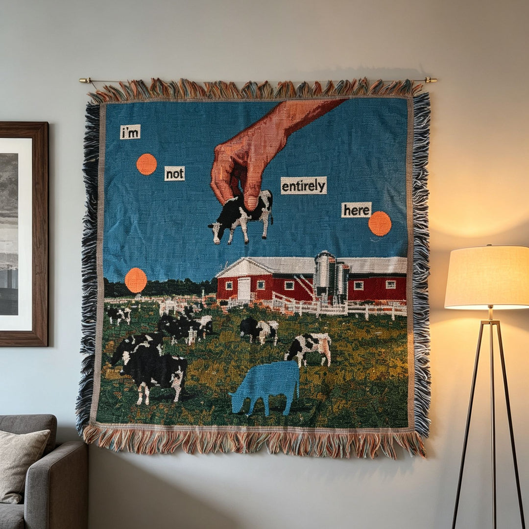 Künstlerische Bauernhof-Themen Wandteppich-Decke