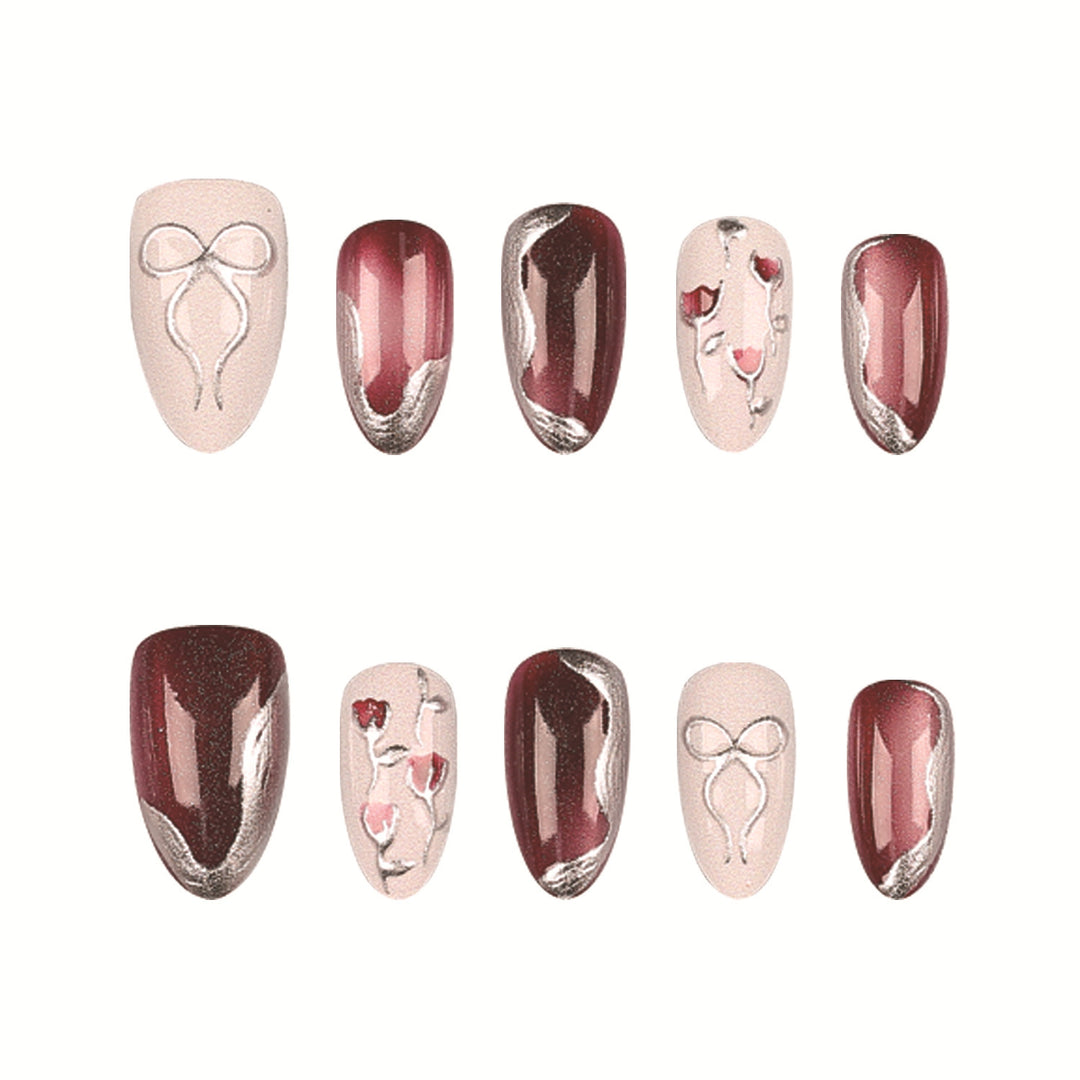 Elegante Press-On Nagelspitzen Set