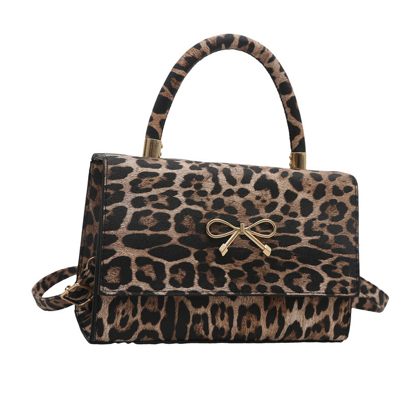 Stylische Tierdruck Top Handle Handtasche Karnz