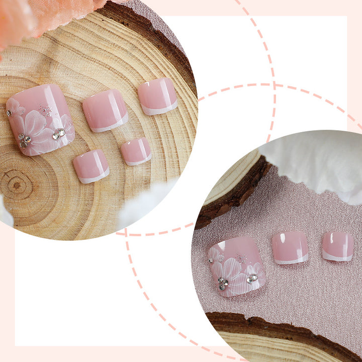 Premium Floral Press-On Nagelset Karnz 1788496129