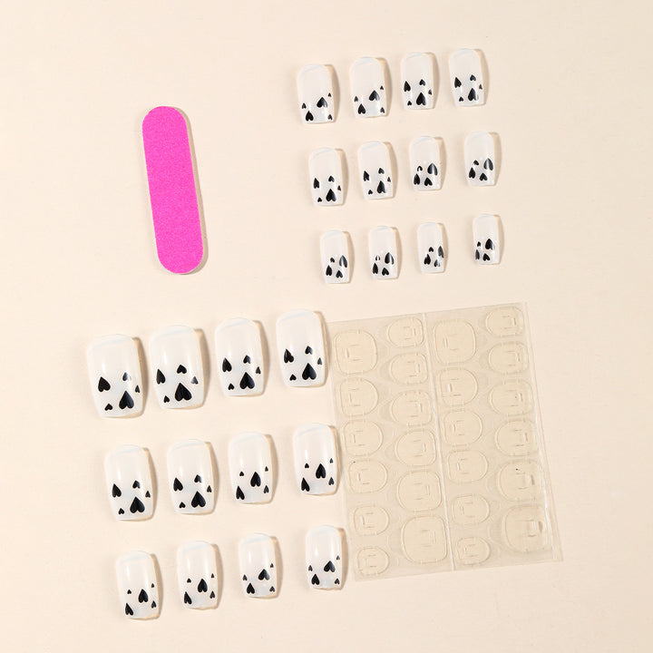 Heart-Accent Acryl Nagelkunst Set Karnz