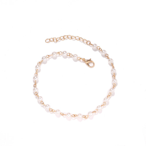 Elegante Perlenkette Fußkette Karnz
