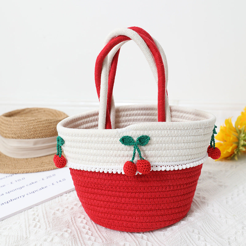 Damen handgefertigte Basttasche Karnz