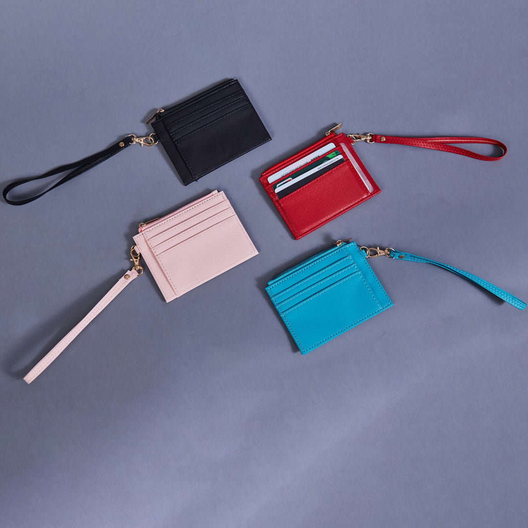 RFID-geschützter Leder Kartenhalter