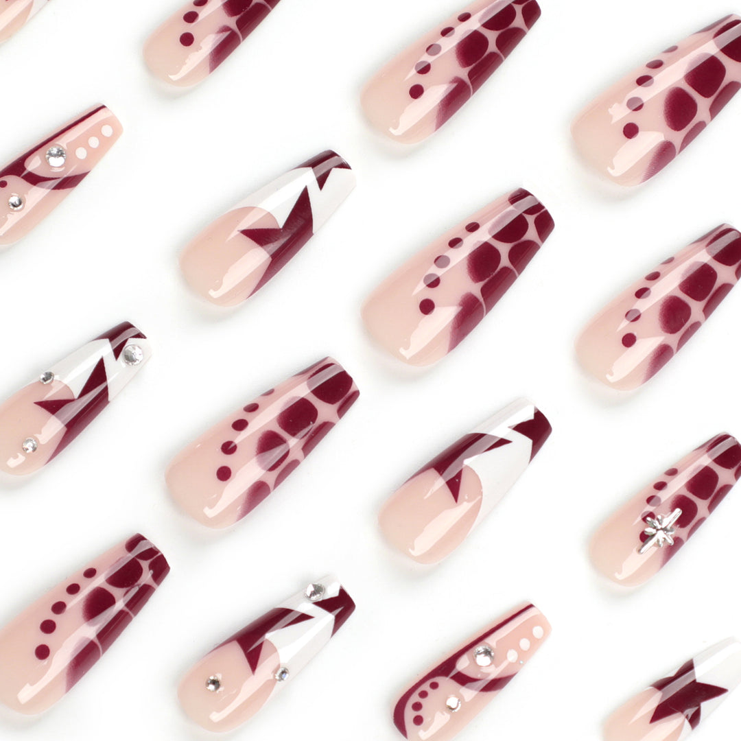 Dekoratives Press-On Nagelset Karnz